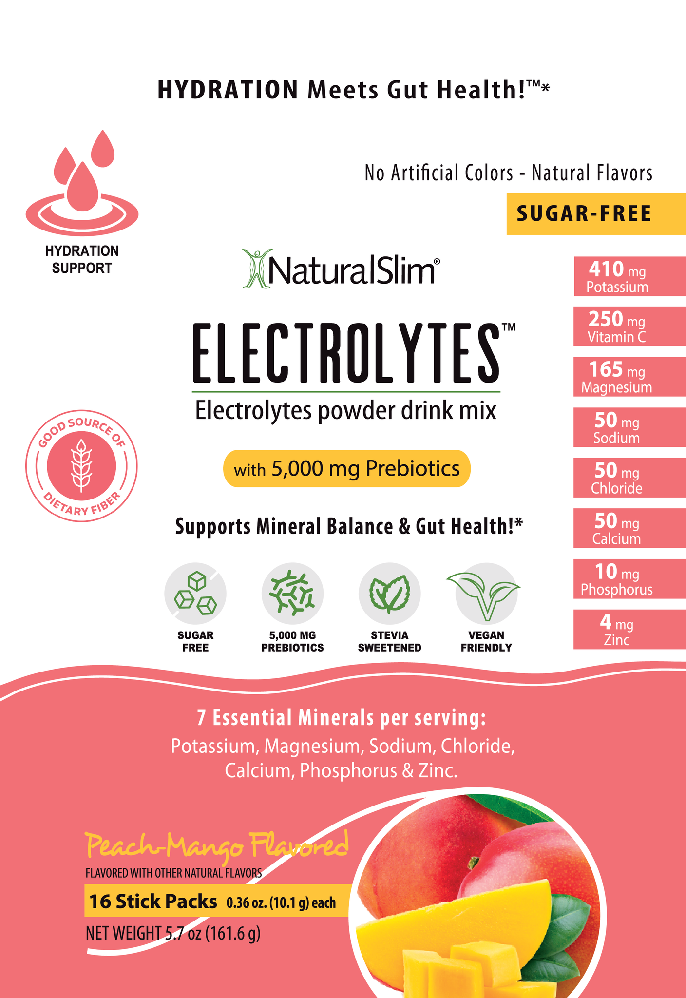 NaturalSlim Electrolytes™ Peach-Mango