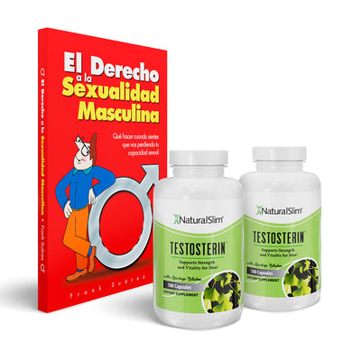 Men's kit - Spanish - 2x TESTOSTERIN + El Derecho a la Sexualidad Masculina - - complete kit contents