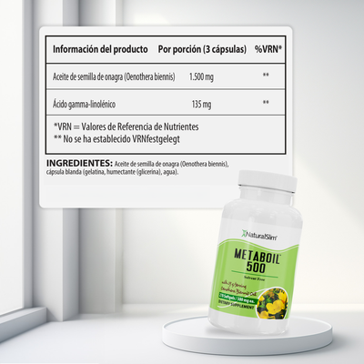 MetaBoil 500 información nutricional