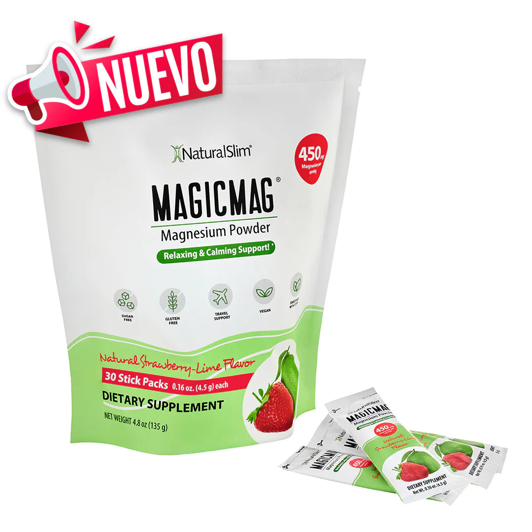 MAGICMAG® Stick Packs | Travel | Strawberry-Lime | Magnesium Citrate Supplement